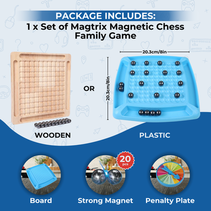 Magtrix™| Magnetic Chess Family Game 