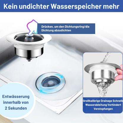CleanFlow™ – New Improved Siphon Strainer Basket Drain