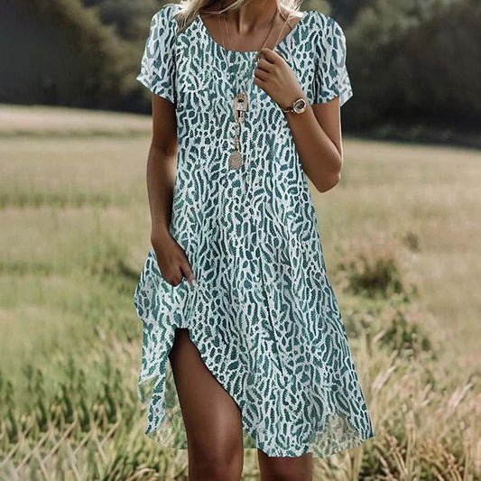 Bonnie™ – Vintage Printed Dress