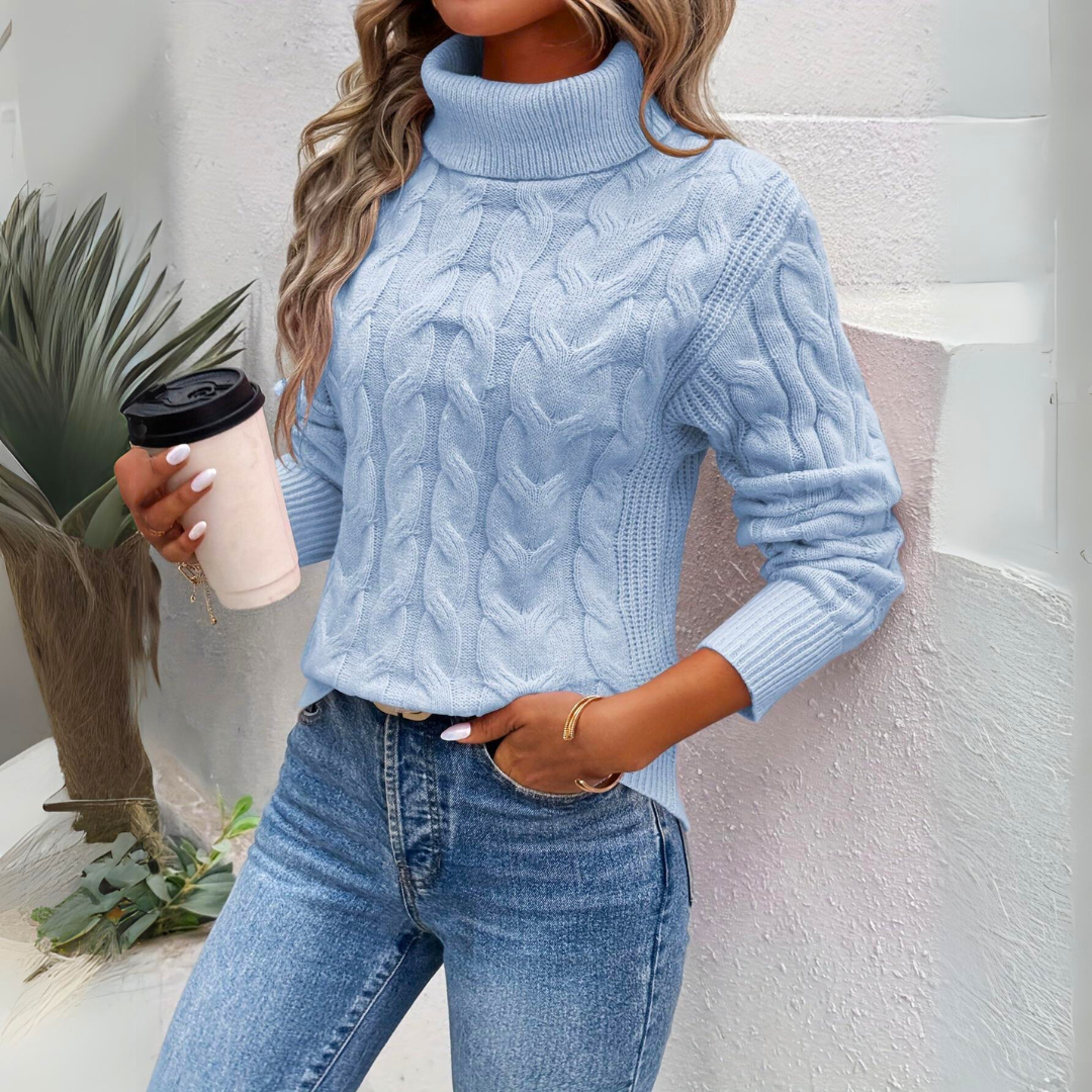Hedda™ | Knitted turtleneck sweater