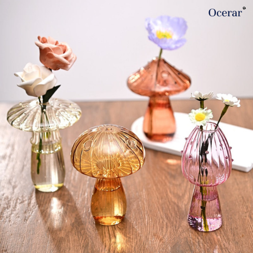 Elegantes Kristall-Pilzglas-Set für stilvolles Unterhalten