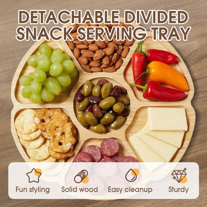 SnackEase™ - Abnehmbares Geteiltes Servierbrett für Snacks