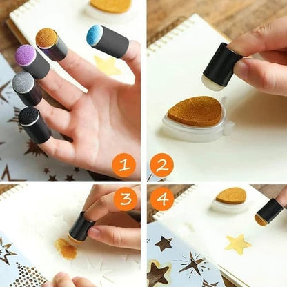 50% OFF | DazzleDab™ | DIY Sponge Finger Painting Set - incl. 20 colors