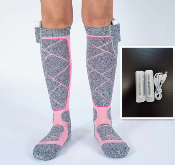 Nolan™ - Wiederaufladbare beheizbare Socken für ganztägige Wärme