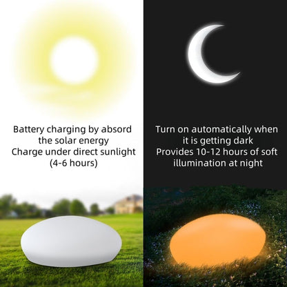 LumaGlow™ - Solarstein-Gartenleuchte