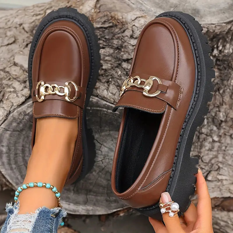 50% off | Gisela™ - Buckle casual preppy style slip-on chunky shoes [Last day discount]