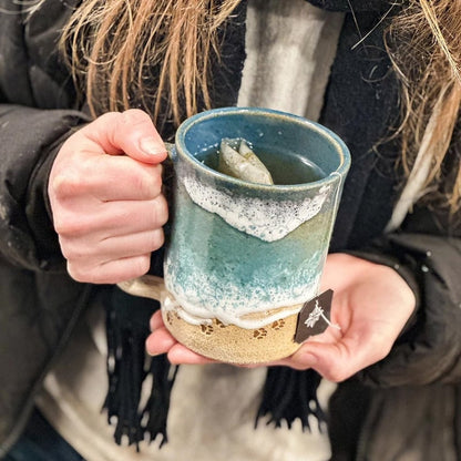 Cupshore™ | 3D Printed Ceramic Shoreline Coffee Mug