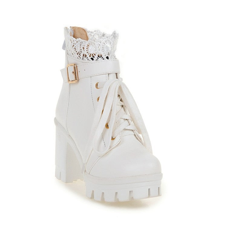 Cozenia™ | Fashionable lace-up boots with a stable heel