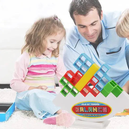 PlayNest™ - Schaukel Stapel Balancier Turm Spielzeug