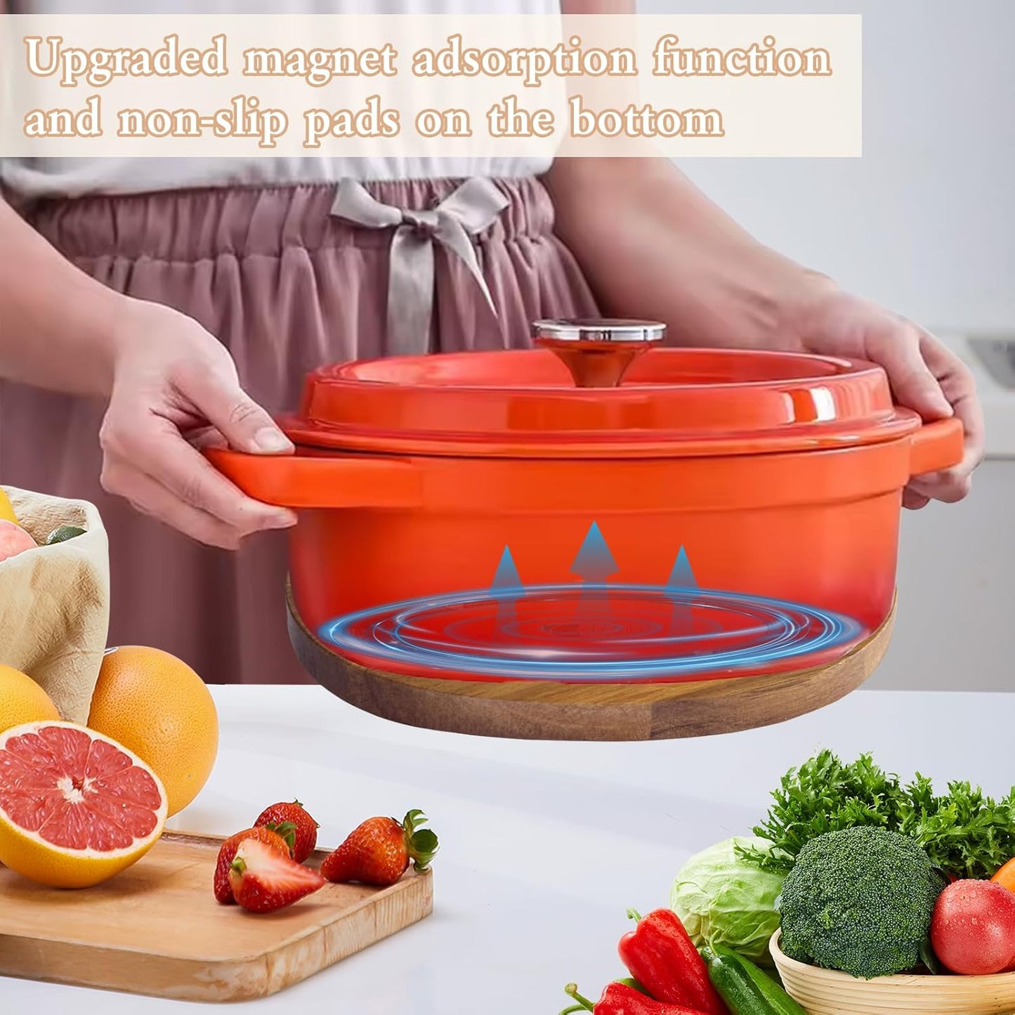 MagniWood™ - Magnetische Holzuntersetzer für stilvolle Wohnkultur