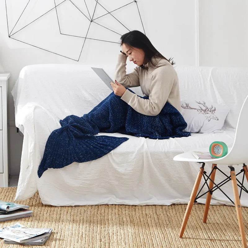 Kuscheldecke für Kinder im Meerjungfrauen-Design