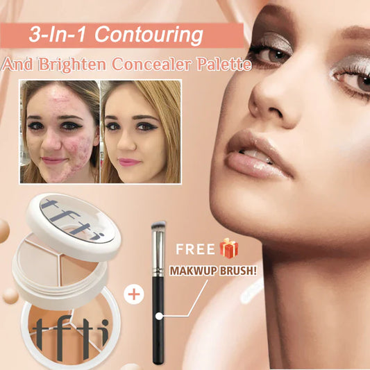 SkinBlend™ | Tri-color concealer palette with brush