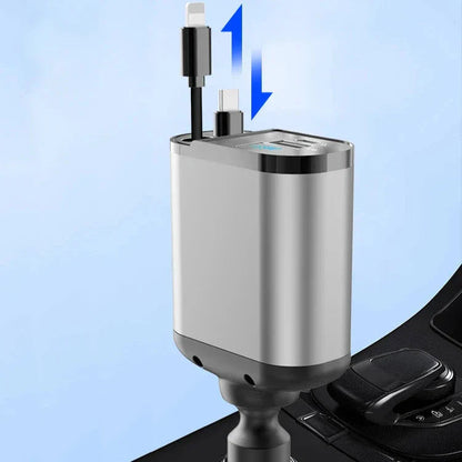 4-in-1 Auto-Ladegerät Organizer und Schnelllade-Hub