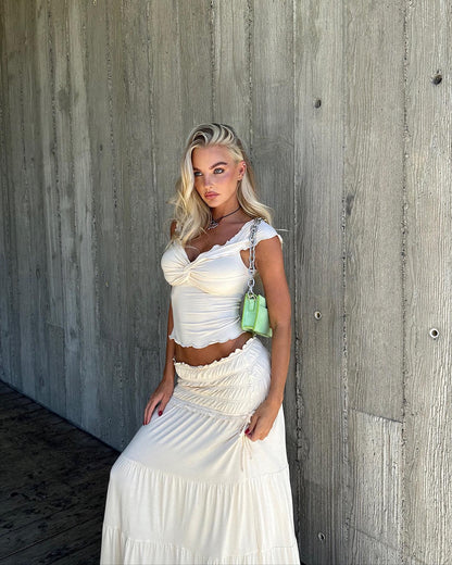 Fluma™ | Elegant long skirt and top