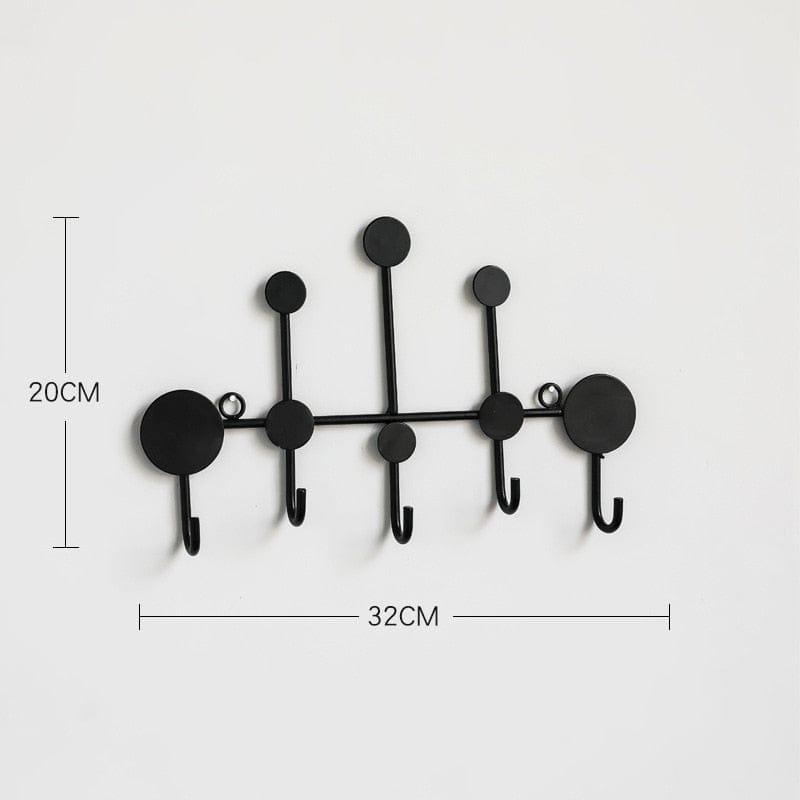 Minimalistische moderne Wandhaken für stilvolle Heimorganisation