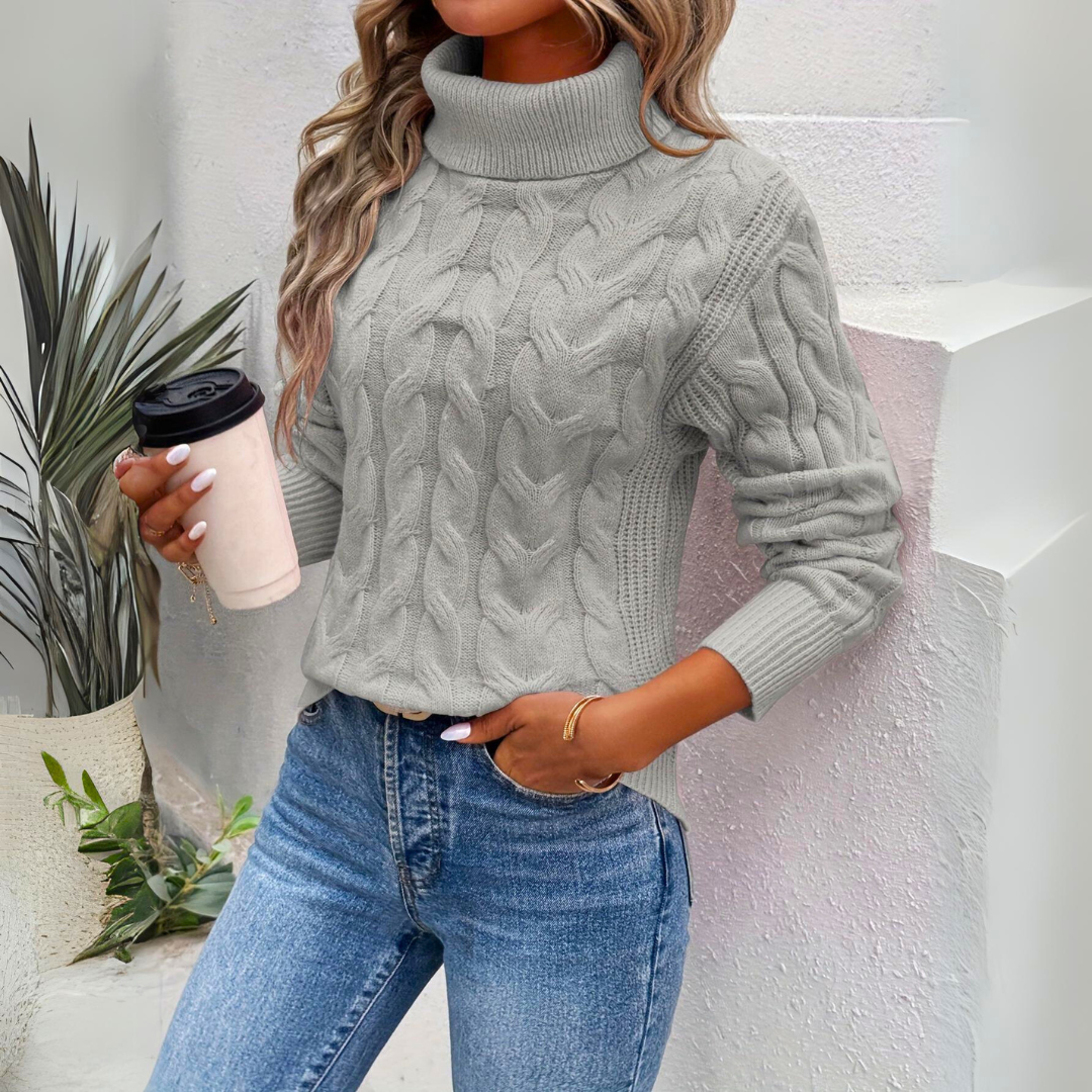 Hedda™ | Knitted turtleneck sweater