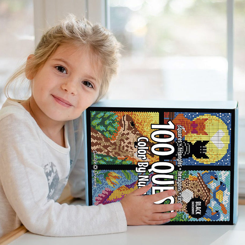 50% off | 100 QUEST™ Paint-by-Numbers Book 