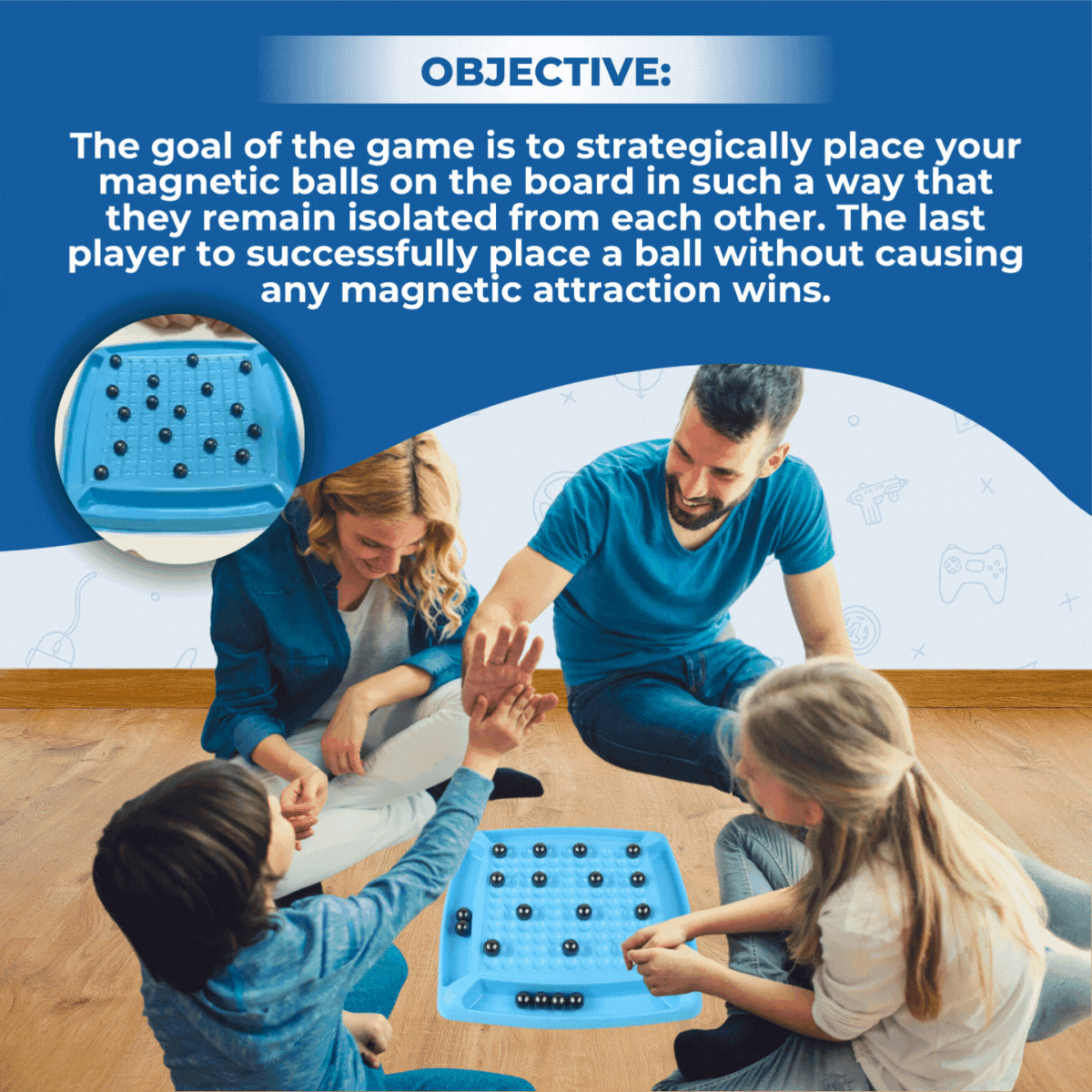 Magtrix™| Magnetic Chess Family Game 