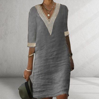 Novirea™ | Cotton and linen summer dress