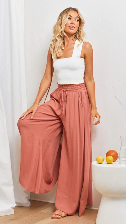Wide Style™ | Women's Wide-Leg Casual Pants