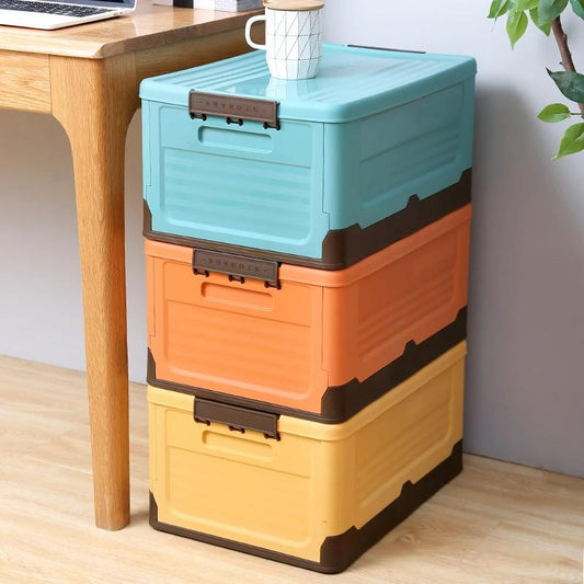 faltbare Aufbewahrungsbox mit Deckel für Zuhause und Kleiderschrank