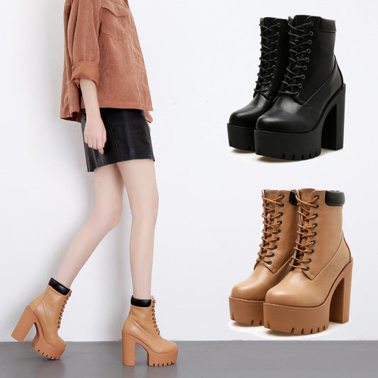 Modivy™ | Fashionable high-heeled ankle boots
