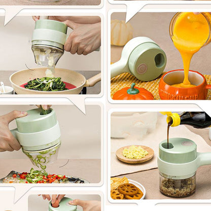 Veggechipper™ | 4-in-1 Electric Vegetable Cutter Set