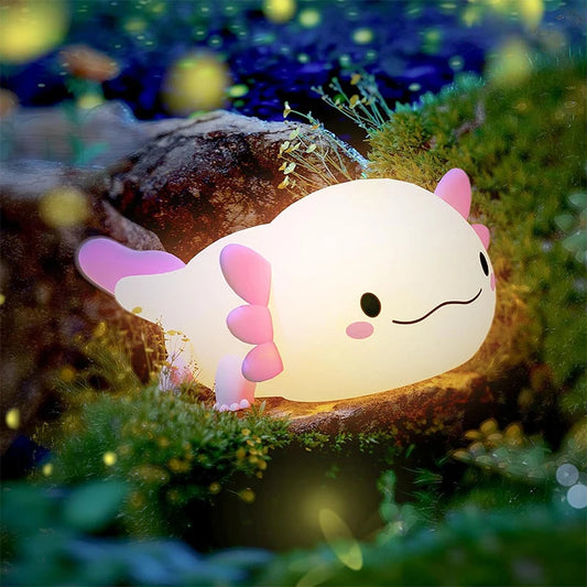 Niedliche Axolotl LED-Nachtlicht für Kinderzimmerdekoration