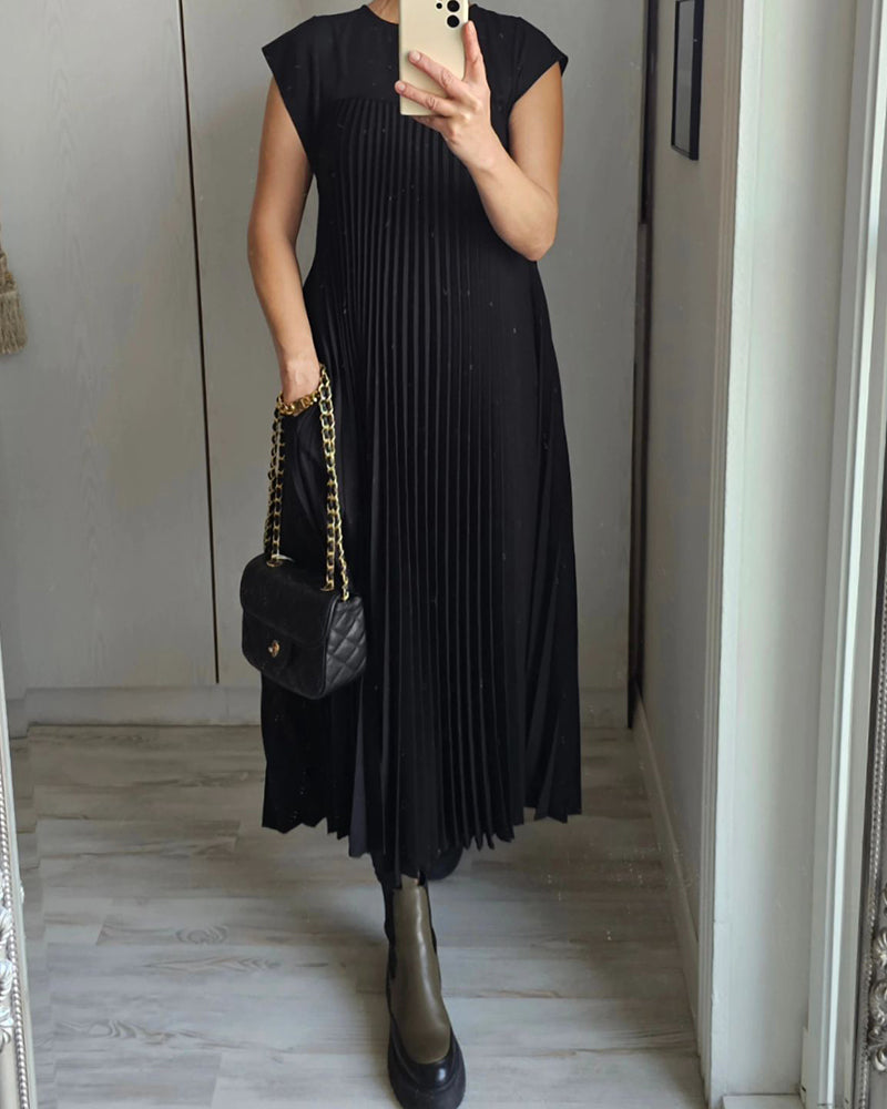 Seraphina™ | pleated maxi dress