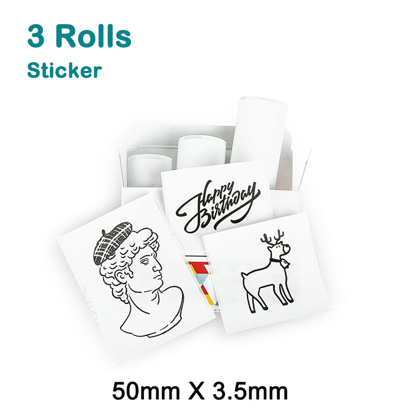 Tragbarer kabelloser Mini-Fotodrucker mit kostenlosem Papier