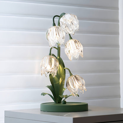 Moderne Blumen-LED-Tischlampe für stilvolle Wohnkultur