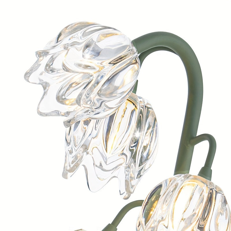 Moderne Blumen-LED-Tischlampe für stilvolle Wohnkultur
