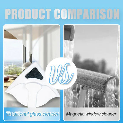 Magnetischer dreieckiger Fensterreiniger für streifenfreies Glas