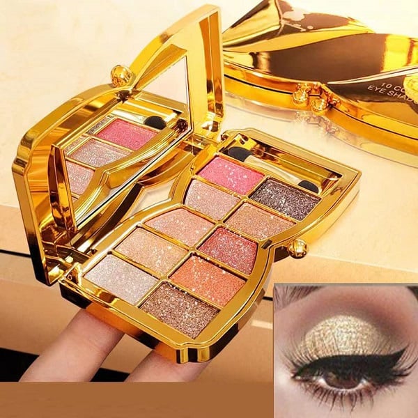 ShimmerGlam™ | 10 Colors Sparkle Shimmer Eyeshadow Palette
