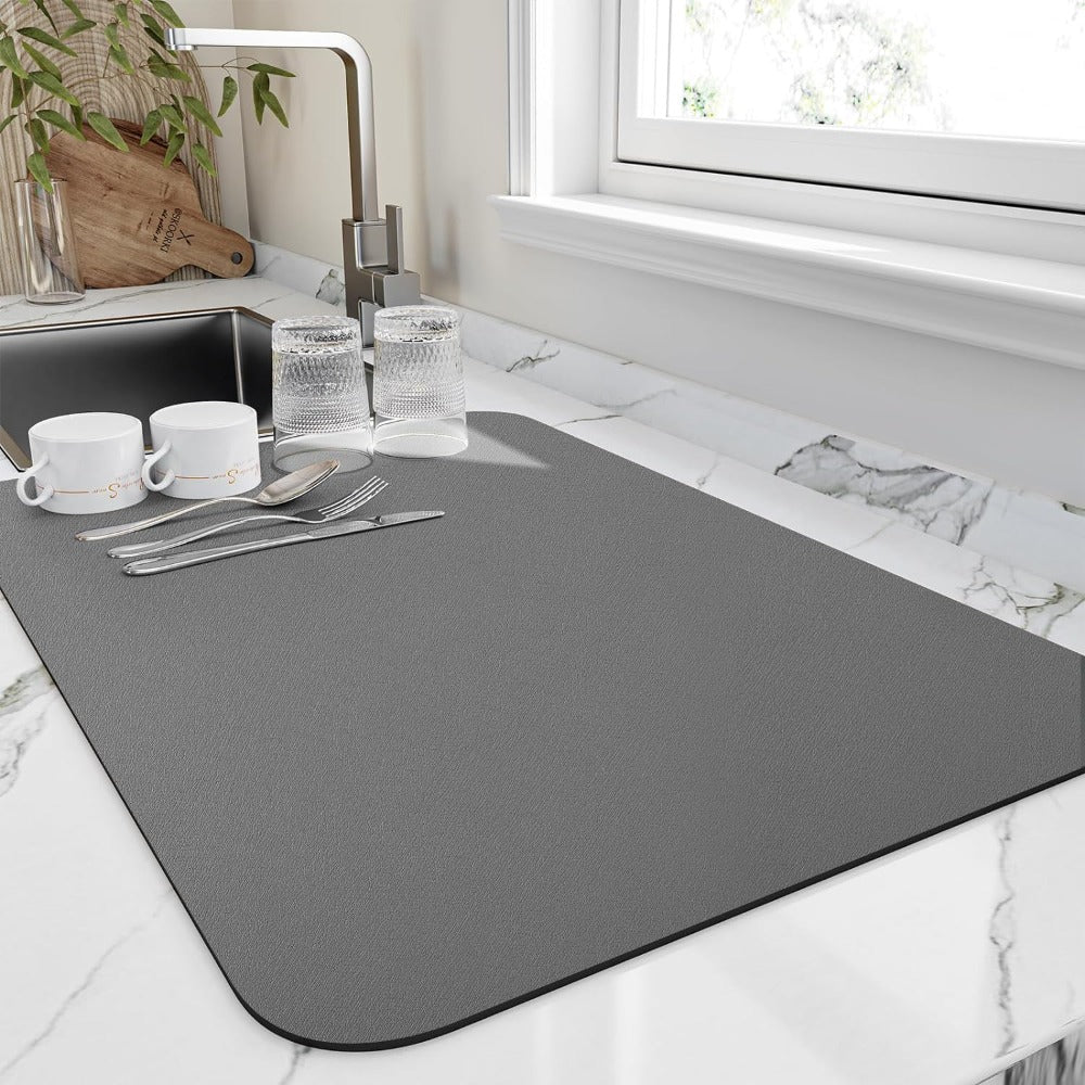EcoDry™ - Schnell trocknende Küchenmatte für Geschirr