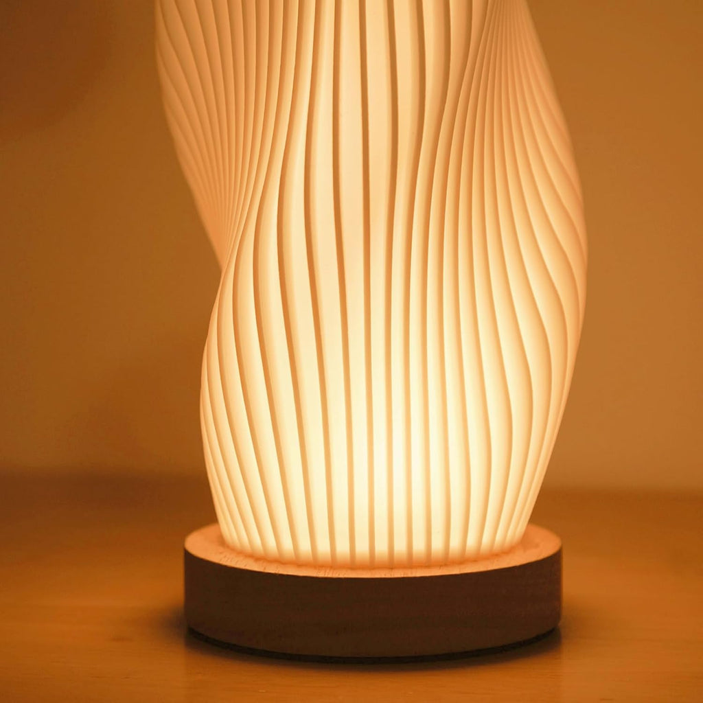 Vintage gestreifte Nachtlichtlampe