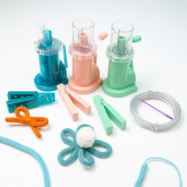 CraftyLoops™ | simple weaving and knitting tool, hand knitting machine