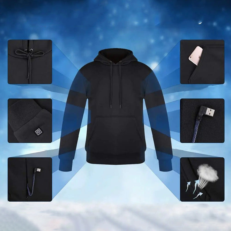 ThermoHood™ – USB beheizter Hoodie Pullover