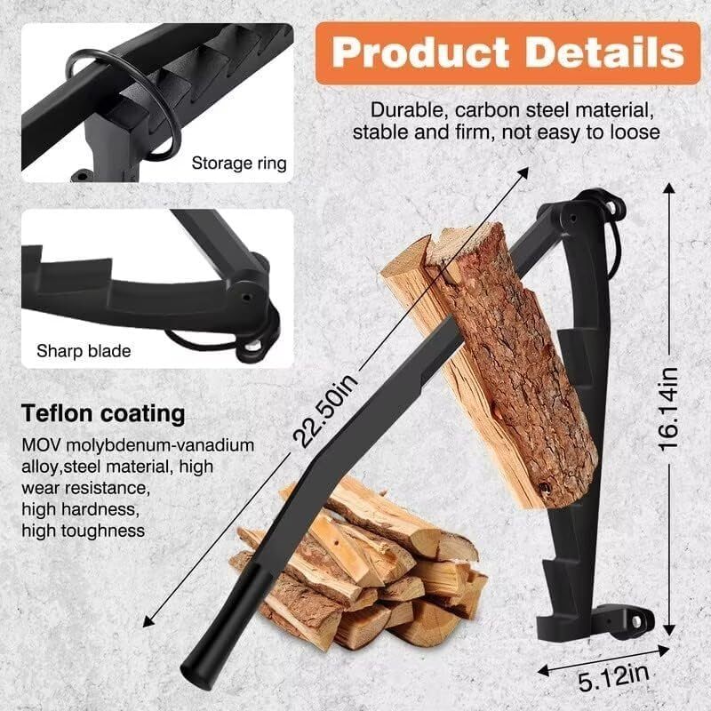 WoodSplitter™ – Wall-mounted log splitter 