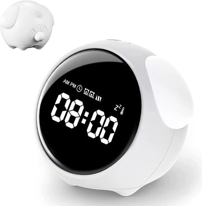 Niedliche Kawaii LED-Wecker mit Nachtlicht für Kinder