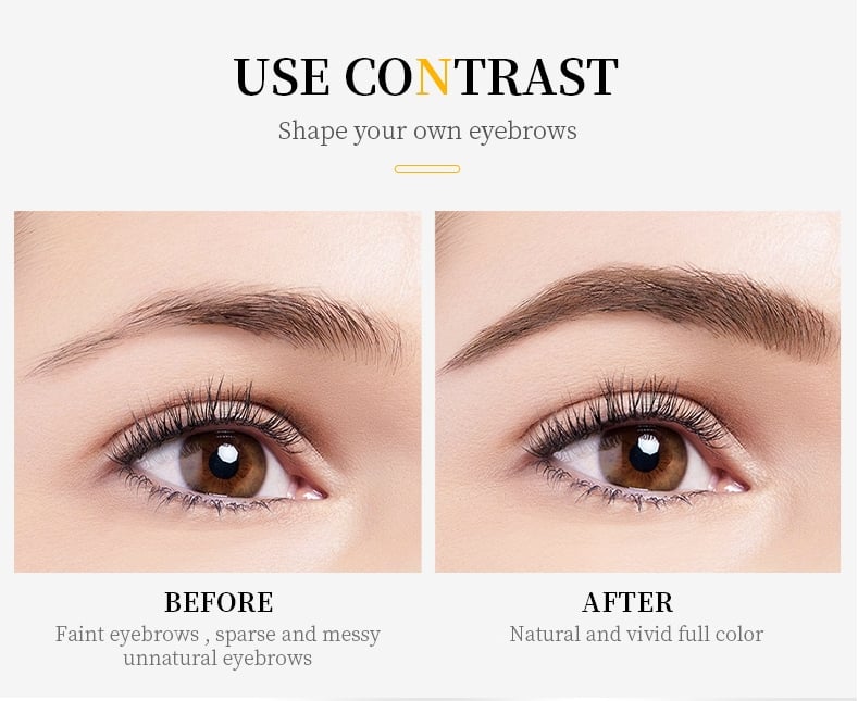 BrowFork™ – 3D Waterproof Eyebrow Pencil with 4-Prong Tip
