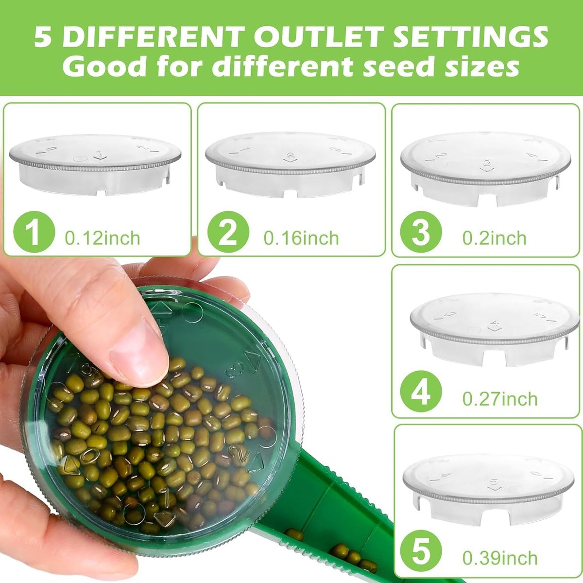 SeedAlign™ – Präzisions-Pflanzstöpsel für gleichmäßiges Aussäen im Garten