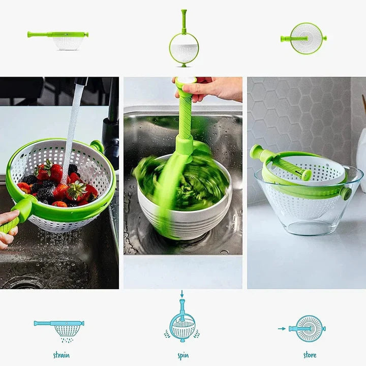 SaladTwist™ | Salad spinner and vegetable washer filter