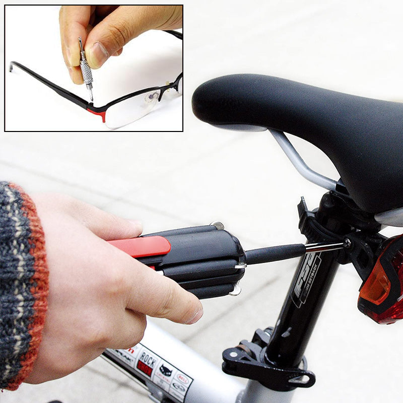 BrightScrew™ | 8-in-1 screwdriver with LED flashlight