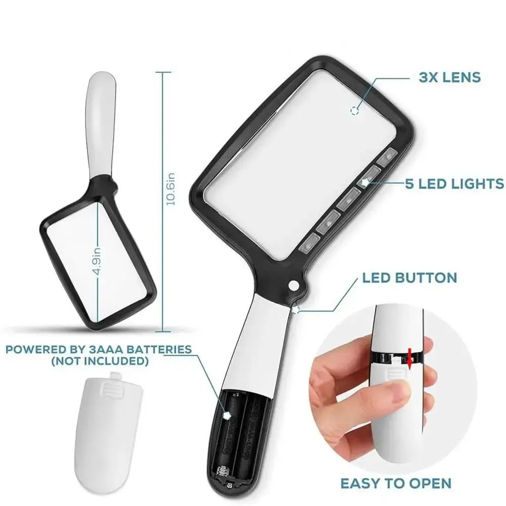ClarityLite™ - LED-Handlupe für einfaches Lesen