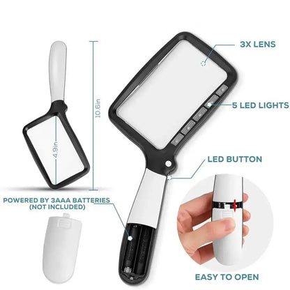 ClarityLite™ - LED-Handlupe für einfaches Lesen
