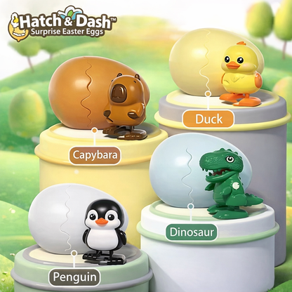 HatchWhirl – Unendlicher Ostergenuss mit bezaubernden Aufzieh-Tierrennen
