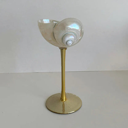Elegantes, vom Ozean inspiriertes blaues Glasgeschirr für Cocktailpartys