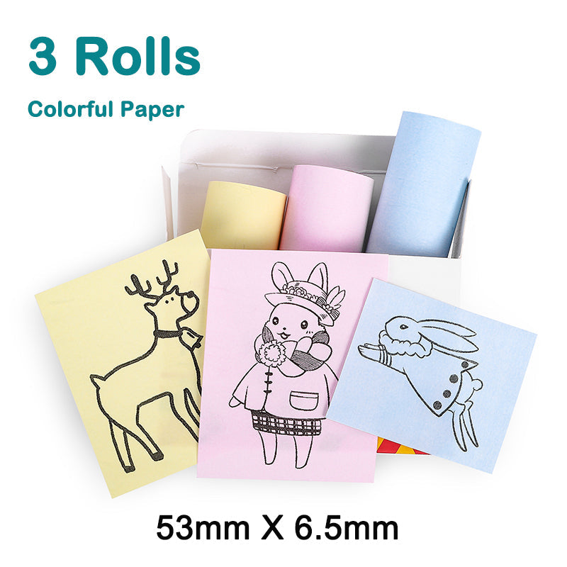 Tragbarer kabelloser Mini-Fotodrucker mit kostenlosem Papier