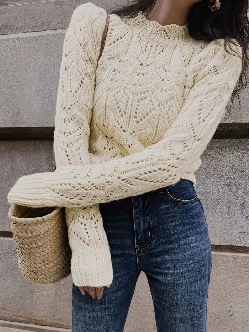 50% off | Dreilea™ - Luxurious knitted sweater with lace detail [Last day discount]